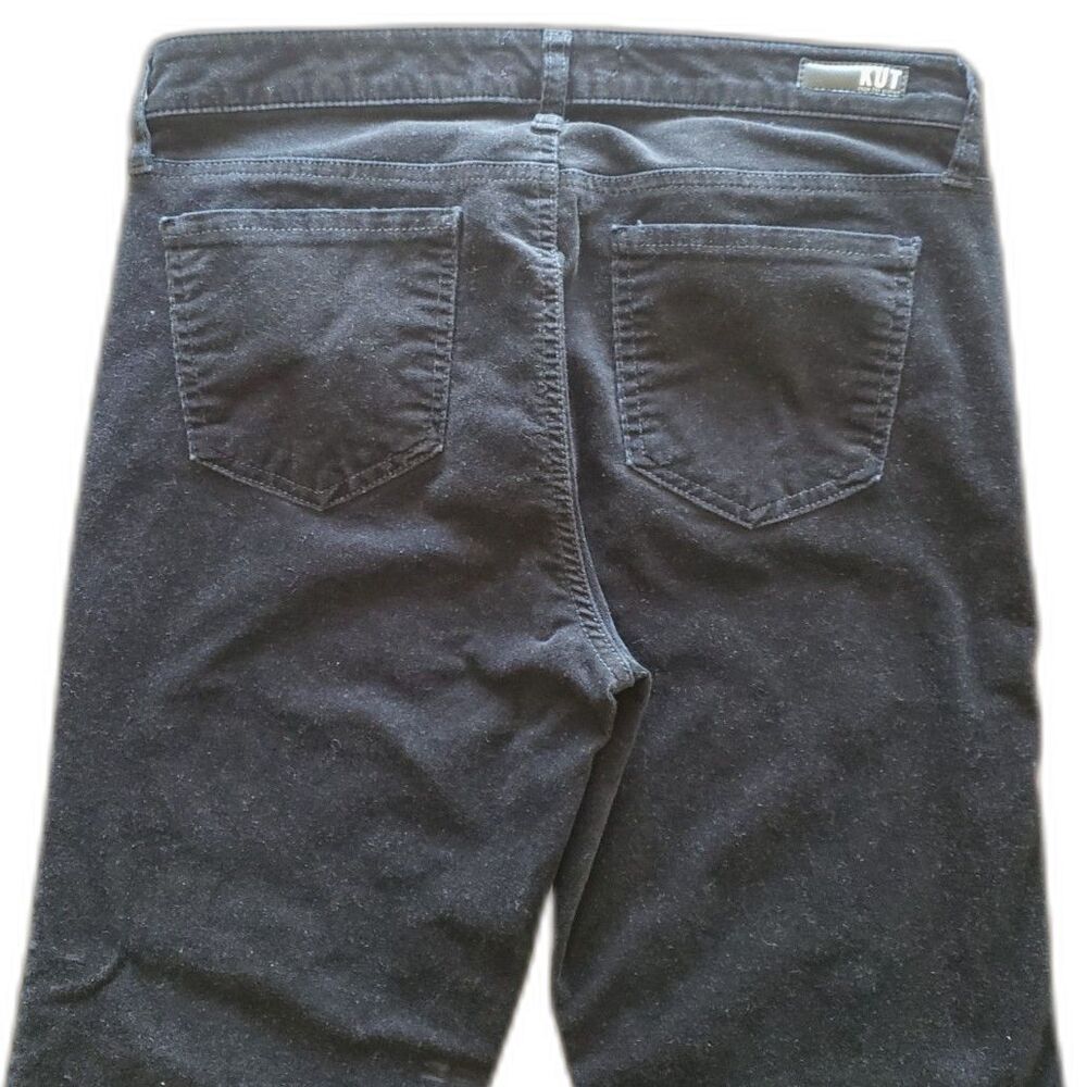 KUT from the Koth - Diana - Black Corduroy Pants - Fab AB Skinny - Women Size 10 - Picture 4 of 8